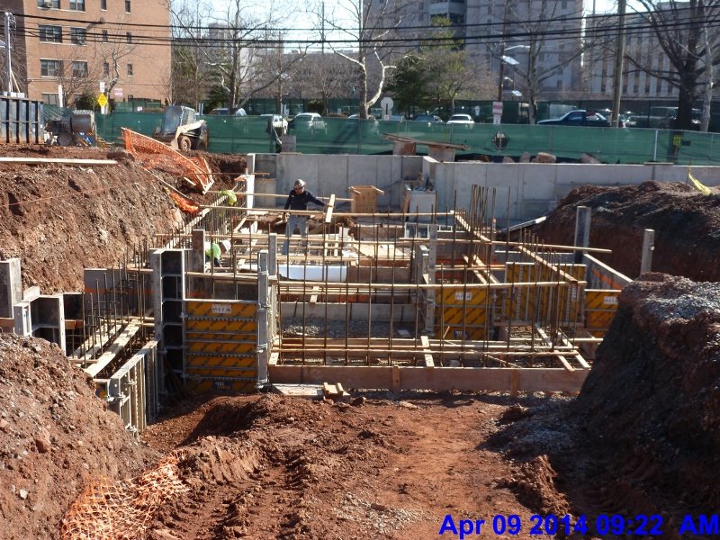 Installing rebar Footings at Elev. 7-Stair -4,5 Facing East (800x600)